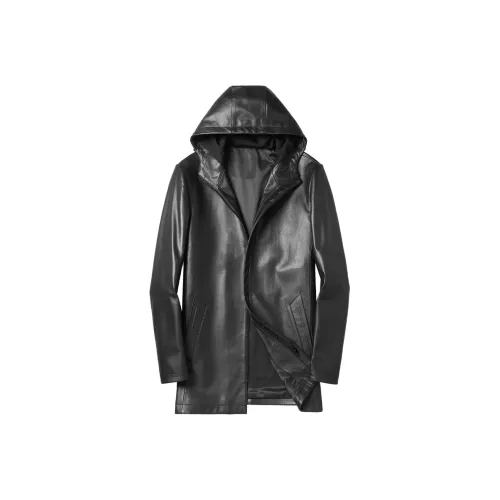 JIMU Натуральная кожа Мужская куртка Мужская