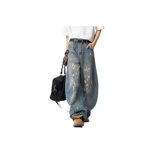 GEOGRE ALEX Синий Унисекс Джинсы