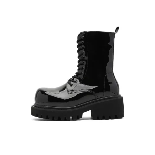 ZHENRAN 10 см Высота Увеличение Байкер Ботинки 10 см Martin Boot Мужской