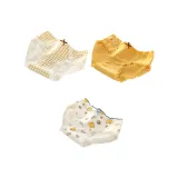 [3 упаковки] Полный принт в клетку + желтая основа + медведь с головой + мед пчелка