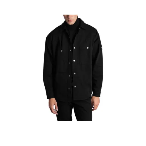 STONE ISLAND Мужские черные рубашки