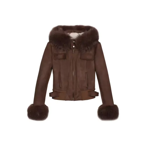 VKXOW Темно-коричневый женский бархатный пиджак