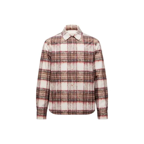 Moncler Check Утеплённая Рубашка Куртка Пуховая Куртка Мужская