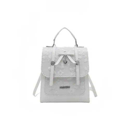 BGAY ПУ (полиуретан) Рюкзак Женский Белый Черный