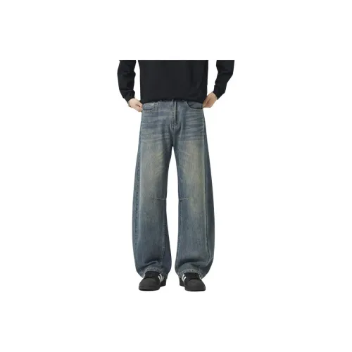 GXXX Винтажные синие мужские джинсы