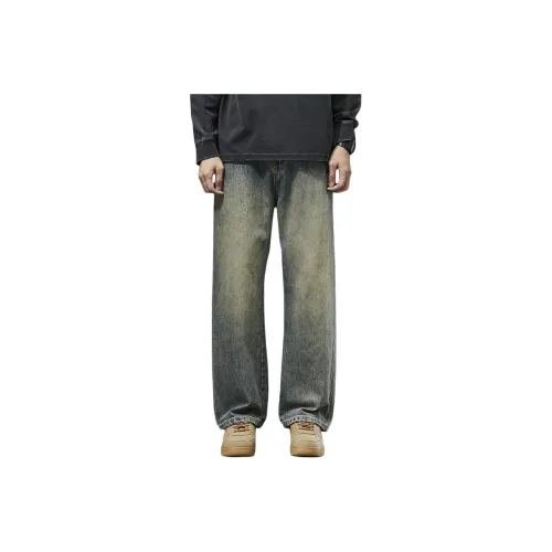 ROBINHOOD Ностальгические синие унисекс джинсы