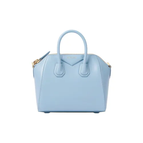 Givenchy Antigona Телячья кожа Сумка Мини Женская Светло-синяя