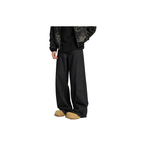 DECKERTON Черные джинсы унисекс с флисовой подкладкой