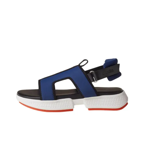 HERMES Пляжные сандалии Мужской Синий Черный