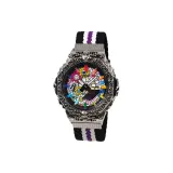 Фиолетовый черный ремень