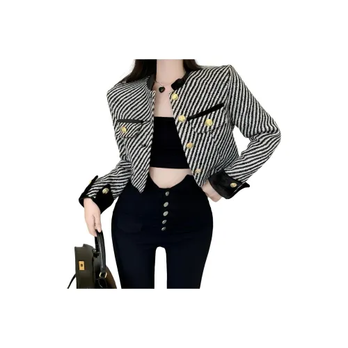 Dippanis Черное Женское Короткое Пальто