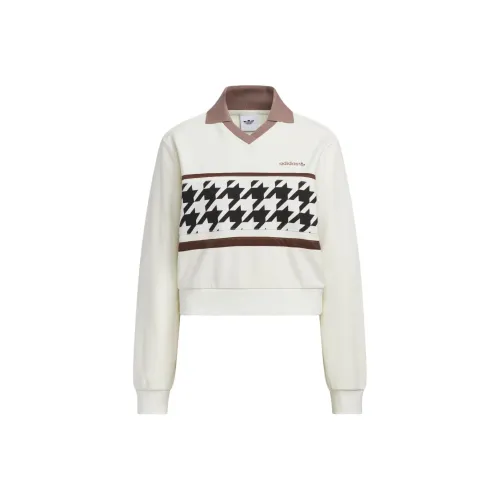 Adidas Originals FW25 Гусиная лапка SWEATCREW Свитшот Женские