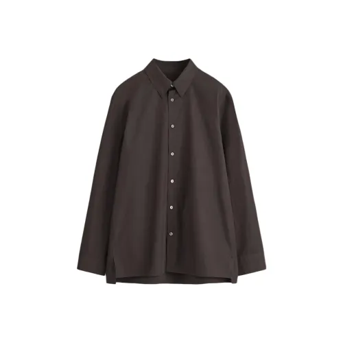 COS Фиолетовый Сливовый Мужские Рубашки