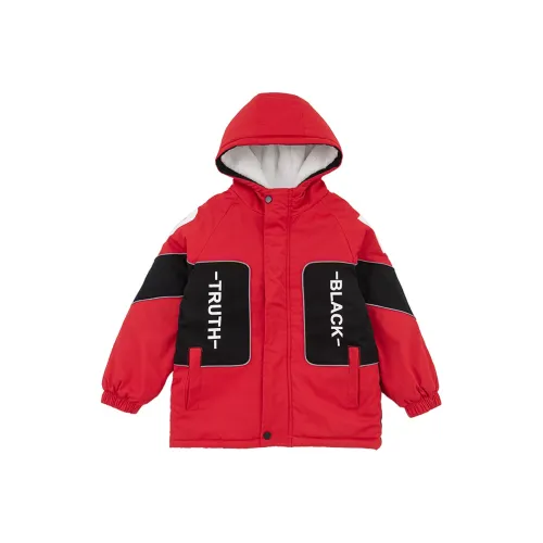 RHOBESAM Papa Бобовый Многоцветный Хлопковый пуховик 555 Красный Kids Куртки