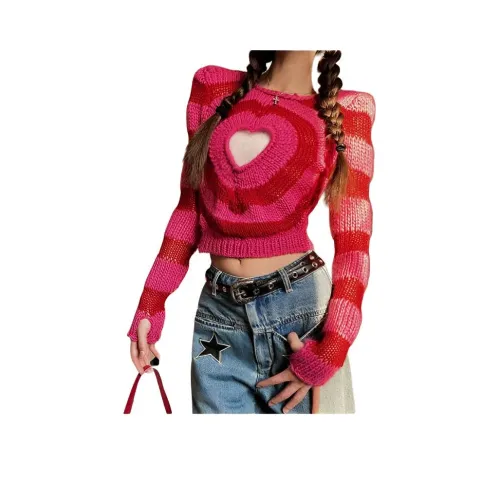 XIANSINIAO Полосатый топ женский трикотаж