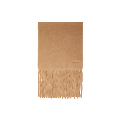 MaxMara Вязаные шарфы из альпаки для женщин цвет КАМЕЛ