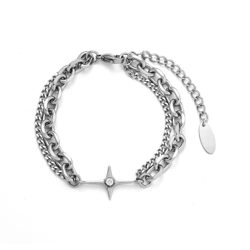 QIMEILA Браслеты из титанового стального сплава Унисекс