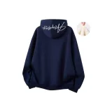 Темно-синий, синий, белый текст (утолщенный и с флисовой подкладкой)