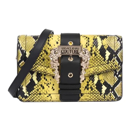 VERSACE Полиэстер Сумка через плечо Женская Желтая Черная