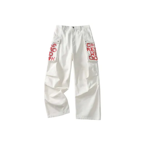 CoosRetro Белый Унисекс Повседневные Штаны