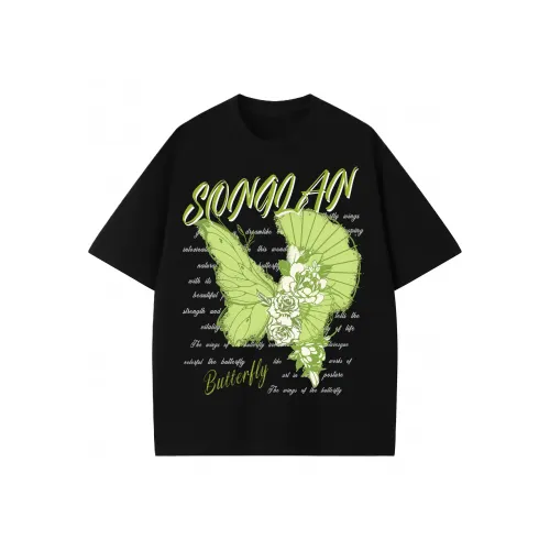 SONGLAN Черный Унисекс T-рубашки