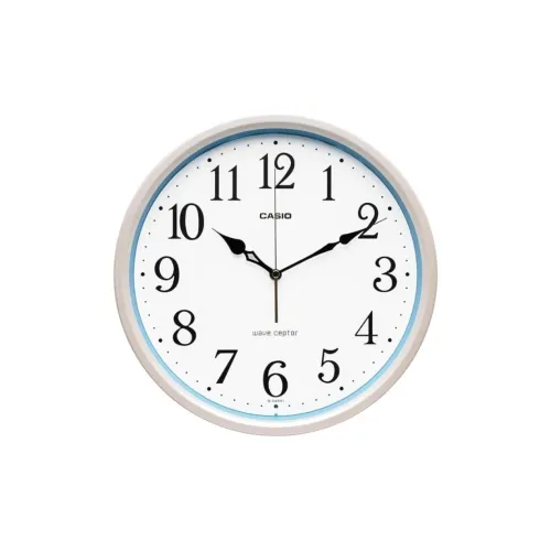 CASIO Радиоконтролируемый Механизм Смола Стена Часы Унисекс Белый