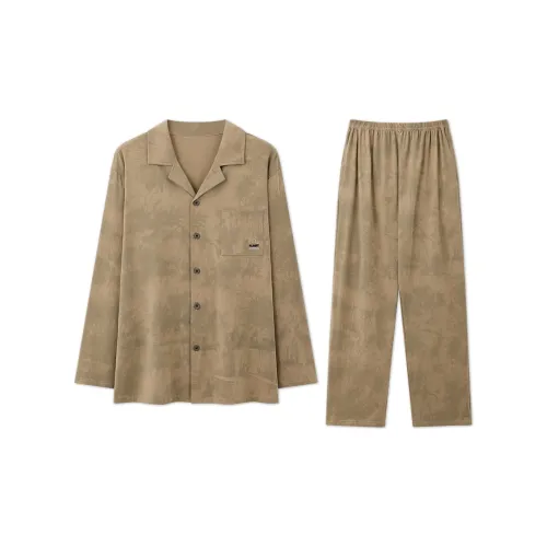 Mulong Family Шоколад Мужские Пижамные Комплекты