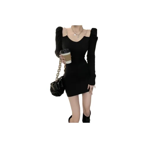 VINMUK Длинное платье с длинными рукавами женское