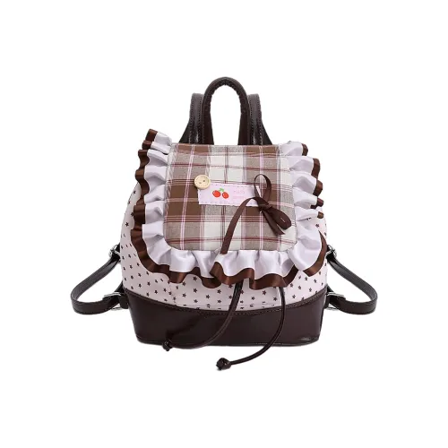 SUPEREDGE Кожа Рюкзак Стандартный Коричневый Черный Белый