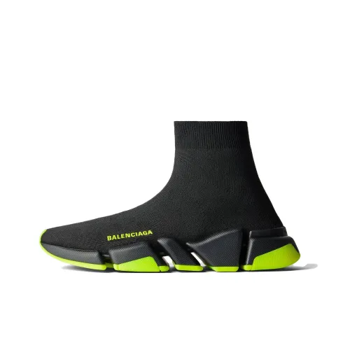 Balenciaga Speed 2,0 High Топ Повседневная обувь Мужская Черная Зеленая