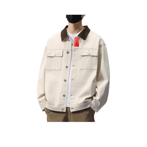 ICVBL Бежевый Абрикос Мужские Куртки