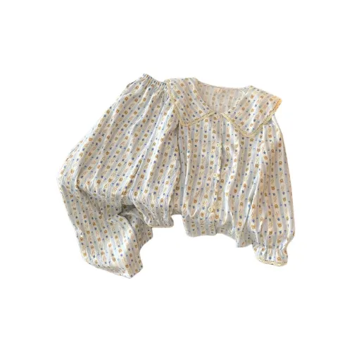 HANQIANNUO Весенний и Осенний Пижамный комплект для женщин состоящий из двух предметов