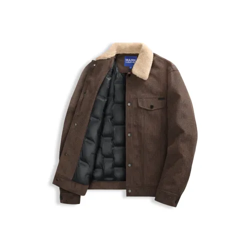 FAIRWHALE Красный Коричневый Мужские Куртки