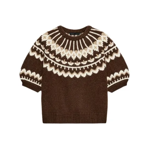 ZARA Collaboration Коричневый Телесный Женские Свитера