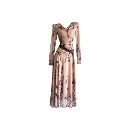 ADXKM Длинное платье с длинным рукавом женское