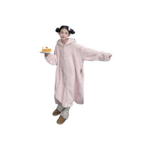 YOUYOUDIANXIA Розовый Kids Домашние халаты