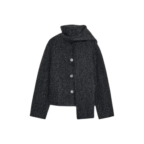 ZARA Collaboration Темно-серый Женский Пальто