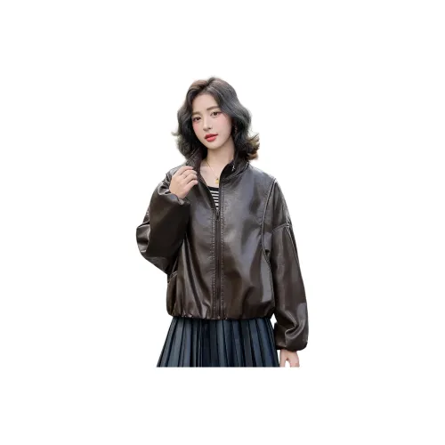 Devanro Женские Кожаные Куртки