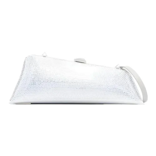 The Attico Телячья кожа Клатч Женское Серебро