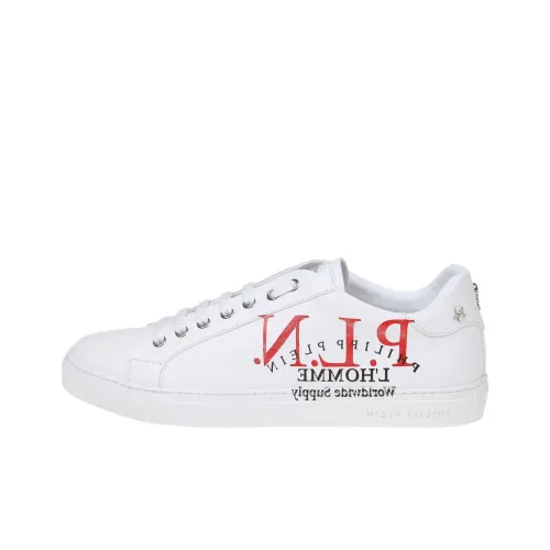 PHILIPP PLEIN Lo Топ Низкий Топ Скейтборд Кроссовки Мужские Белые