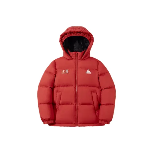 PEAK Красный Однотонный Kids Пуховики