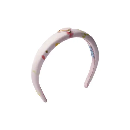 PRADA Переработанный полиамид Ободки для волос Женские Снежинка Гипсовый Розовый