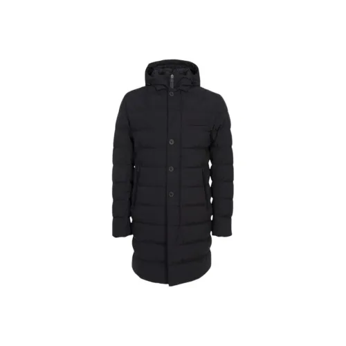 HERNO Черный Мужской Пуховик