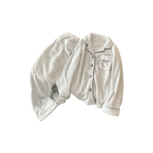 HANQIANNUO Осенне-зимняя пижама большой размер женская