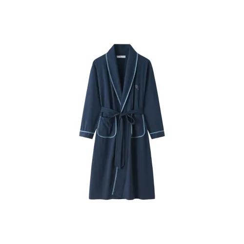 DUOQIAOMEI Синий Мужской Халат для ванной