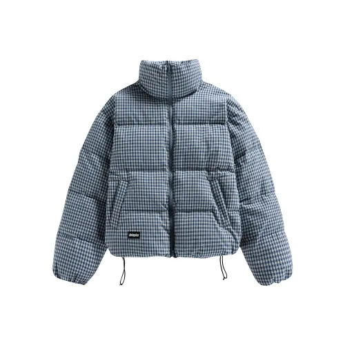 SOIE Синий Клетка Унисекс Пуховики