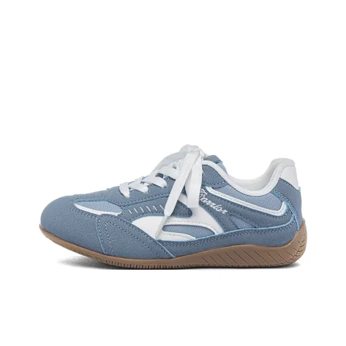 Warrior Slip-Resistant Дышащий Низкий Топ Немецкие Армейские Кроссовки Женские Синий Белый