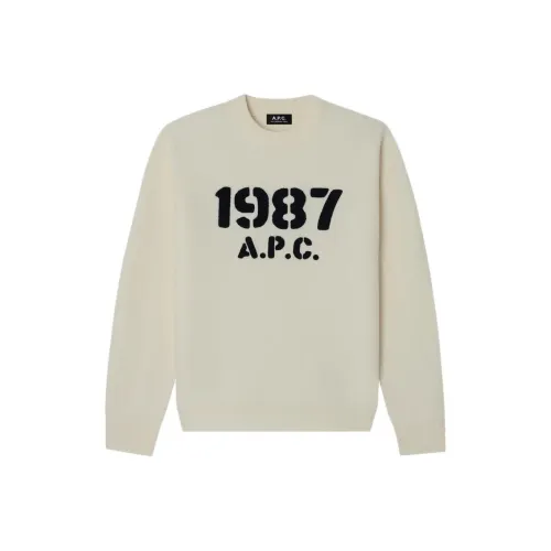 A.P.C Белые Мужские Свитера