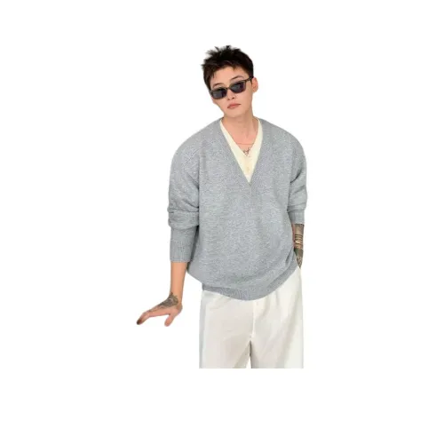 TUOFEI Светло-серый Унисекс Трикотаж