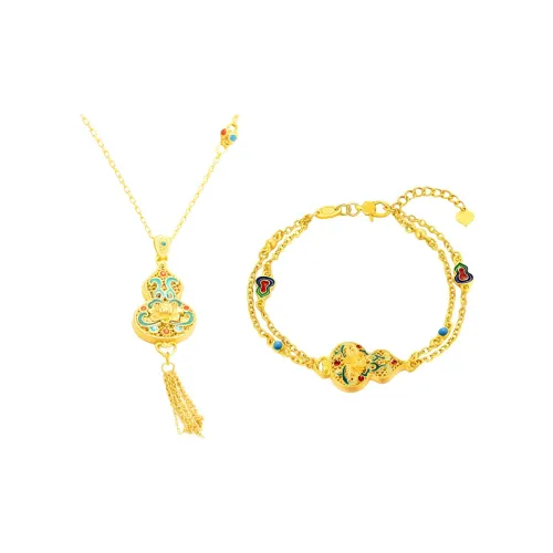 J KINGLAY Золото-покрытое медное ожерелье для женщин